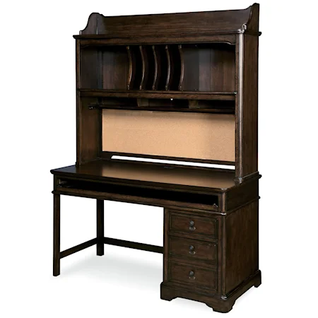 Henry's Single Pedestal Desk & Hutch